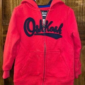 OshKosh 3T Boys Red and Navy Hoodie